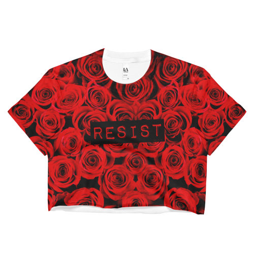 Roses Resist Crop Top, Shirts, HEED THE HUM