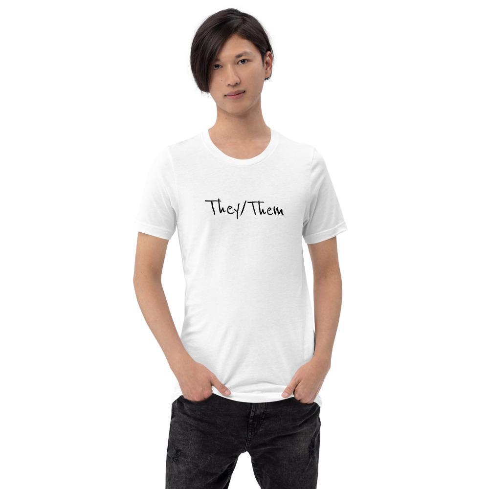 They/Them White Short-Sleeve Unisex T-Shirt